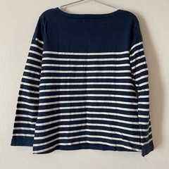 【ルミノア】フランス製ボートネック ボーダーカットソーの画像