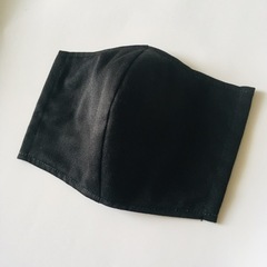 【未使用新品】布マスク5枚セット　黒　ブラックの画像