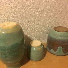 【自作】陶器 徳利 お猪口 湯呑の画像