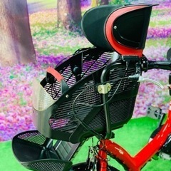❹ 4658子供乗せ電動自転車ヤマハ3人乗り新品20インチ良好バッテリー