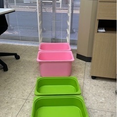 【取引完了】IKEA トロファスト 極美品 ボックス4個付きの画像