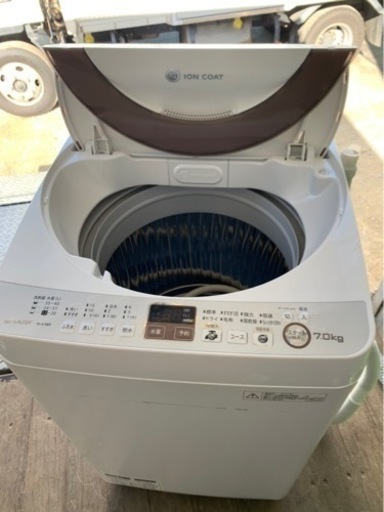 5KM以内配送無料シャープ7KG ●ES-A70E9●全自動洗濯機 ゴールド系