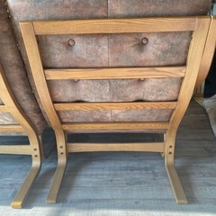 美品‼️2人がけオーダーソファー（オットマン付き）の画像