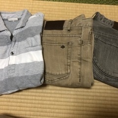 JOSEPH ABBOUD ポロシャツ　デニム