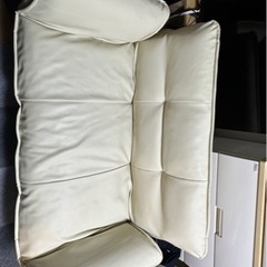 2人がけソファー（アイボリー）の画像