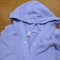 バスローブ バスポンチョ ロングパーカー M