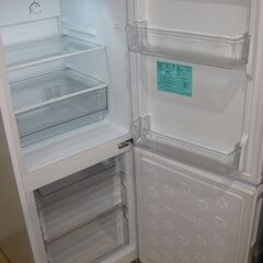 【受け渡し予定確定しました】Haier 冷蔵庫　JR-NF148A　148L　ホワイト　2ドア　3段引出し式冷凍室　右開き単身向け　スリム　コンパクトの画像