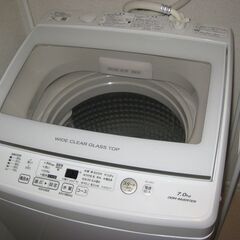 【受け渡し予定確定しました】AQUA 全自動洗濯機 GVシリーズ ホワイト AQW-GV70J [7.0kg ・美品・静音]　+ランドリーラックの画像
