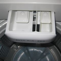 【受け渡し予定確定しました】AQUA 全自動洗濯機 GVシリーズ ホワイト AQW-GV70J [7.0kg ・美品・静音]　+ランドリーラックの画像