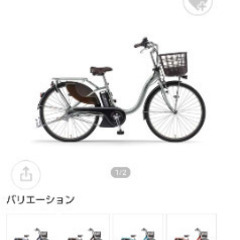 電動自転車　後ろに子供乗せあり