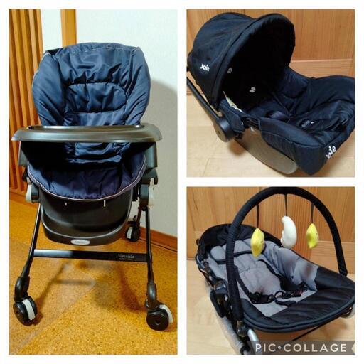【3点セット】Combi ネムリラ オートスイング･KATOJI joieのベビーシー･とKATOJIバウンサーのセット