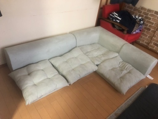 【最終値下げ！！取りに来られる方！コーナーソファー　ローソファー