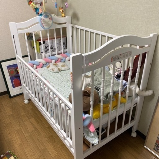 【引き渡し日限定】ベビーベッド美品
