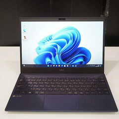 【苫小牧バナナ】NEC PC-PM750BAL ノートパソコン Core i7-1165G7 メモリ8GB/SSD512GB 13.3型 第11世代ネイビーブルー♪の画像
