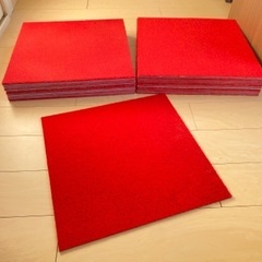 ※タイルカーペット 50×50【美中古】