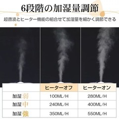 ハイブリッド式 加湿器 アロマトレー付きの画像