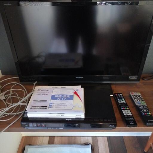 AQUOSテレビ＆ブルーレイレコーダーセット