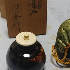 九壺　茶心壺　茶入　仕服　共箱　陶芸品　骨董品の画像