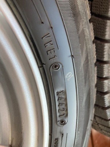 【値下げ中】145/80R13  DUNLOP WINTER MAXX WM02 2021年製　走行距離3000km  4本　