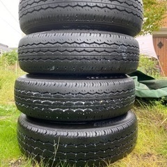 ●200系ハイエース195/80R15ノーマルタイヤ5ZIGEN４本セットバリ溝！9部山●の画像
