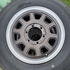 ●200系ハイエース195/80R15ノーマルタイヤ5ZIGEN４本セットバリ溝！9部山●の画像