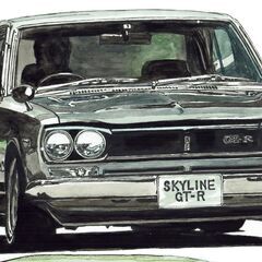 NC-382ハコスカ/ケンメリGT-R限定版画 直筆サイン額装●作家平右ヱ門 NC-381ハコスカ/ケンメリGT-R限定版画 直筆サイン額装○作家平右