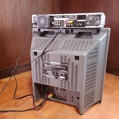 DVD＋HDDレコーダー ブラウン管TVのセットの画像