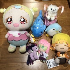 ぬいぐるみ、1体50円　鬼滅の刃　プリキュア　じんべい