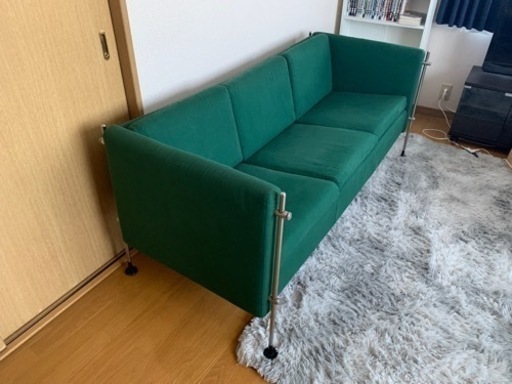【希少価値あり】入手困難 スイス銀行応接室使用品3人掛けソファ アルフレックス arflex アンティーク