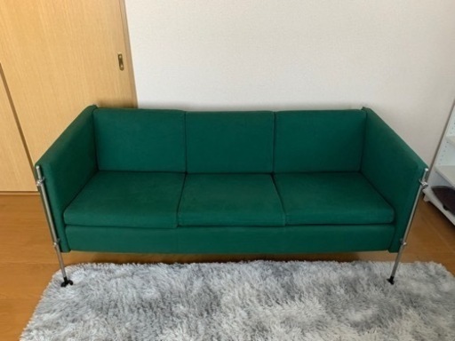 【希少価値あり】入手困難 スイス銀行応接室使用品3人掛けソファ アルフレックス arflex アンティーク