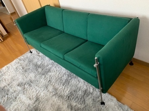 【希少価値あり】入手困難 スイス銀行応接室使用品3人掛けソファ アルフレックス arflex アンティーク