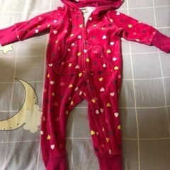 女の子　カバーオール　ロンパース　アウト　80cm  2枚セットの画像