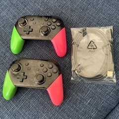任天堂Switch プロコン2個と充電ケーブル