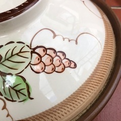 土鍋🍲レトロ柄の画像