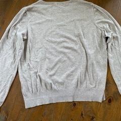 H&M BASICS ニット　Lサイズ　ベージュ　ドットの画像