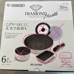 ダイヤモンドコートパン　マーブル