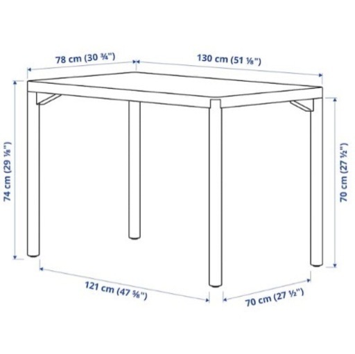 【値下げ相談可】IKEA/ダイニングテーブル(解体済)