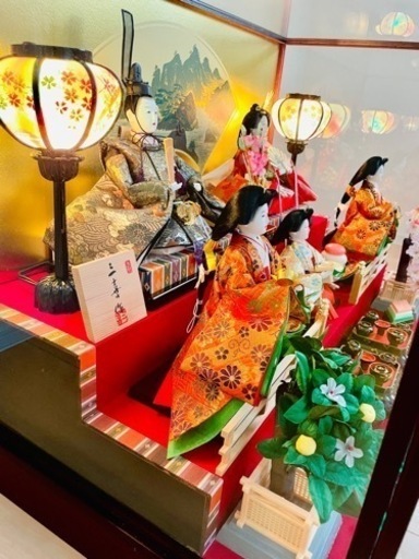 高級 お雛様 ひな祭り 3段飾り オルゴール付き
