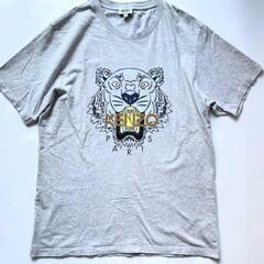 KENZO PARIS TIGER T-shirts ケンゾーパリ タイガー クルーネック プリント Tシャツ グレー メンズM ポルトガル製 正規品の画像