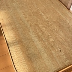 折りたたみテーブル 木目調 ナチュラル 使用感ありの画像
