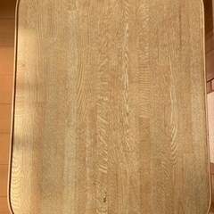 折りたたみテーブル 木目調 ナチュラル 使用感ありの画像