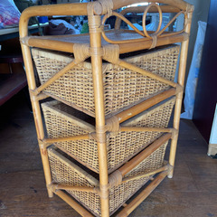 バンブーチェスト　竹　引き出しの画像