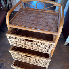 バンブーチェスト　竹　引き出しの画像