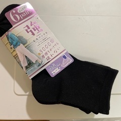 女性用ソックス　クルー丈　五足組23-25cm