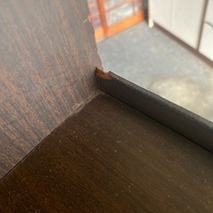 本棚　ウォルナット色　木製の画像