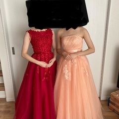 カラードレス✨使用回数一回、ペールオレンジの画像