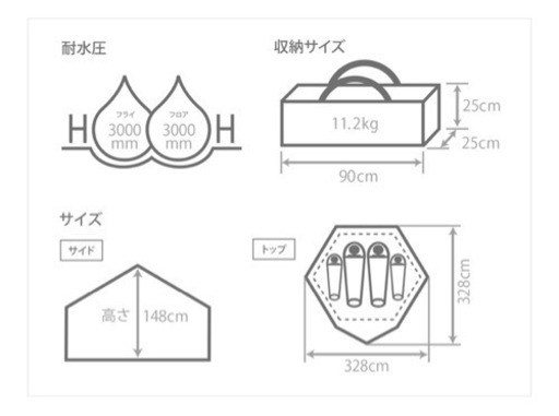 DOD キノコテント　美品１回使用