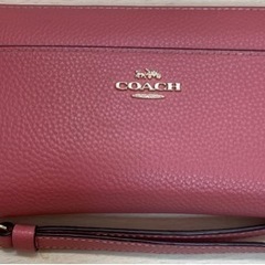coach ピンク　長財布