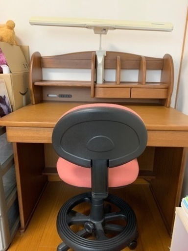 学習机、脇机、椅子の３点セット