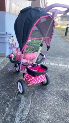 ミニーちゃん 三輪車 手押し